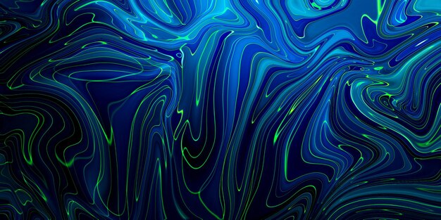 Marbled blue abstract background Liquid marble pattern