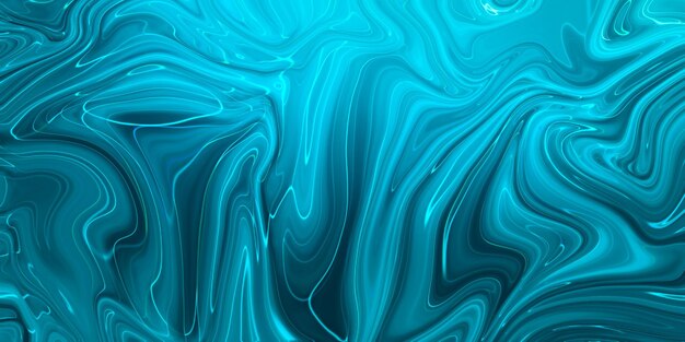 Marbled blue abstract background Liquid marble pattern