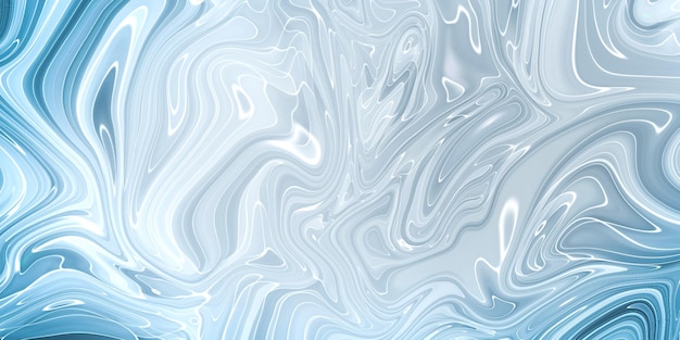 Marbled blue abstract background Liquid marble pattern