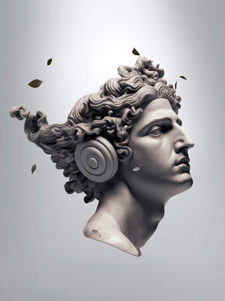 Free Photo marbled greek god
