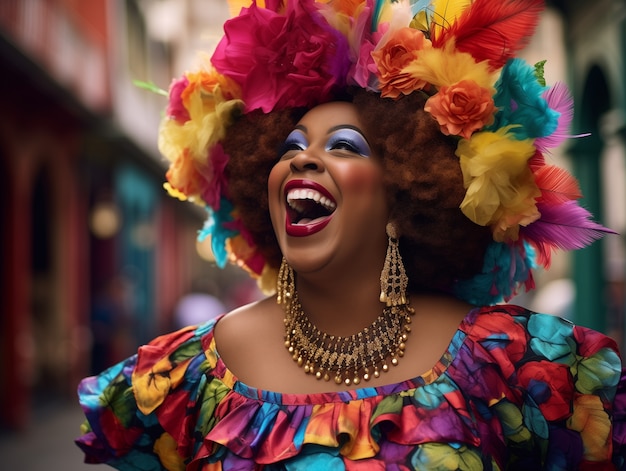 Foto gratuita celebrazione del mardi gras a new orleans