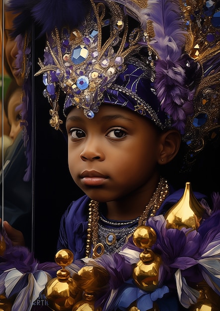 Free photo mardi gras celebration in new orleans