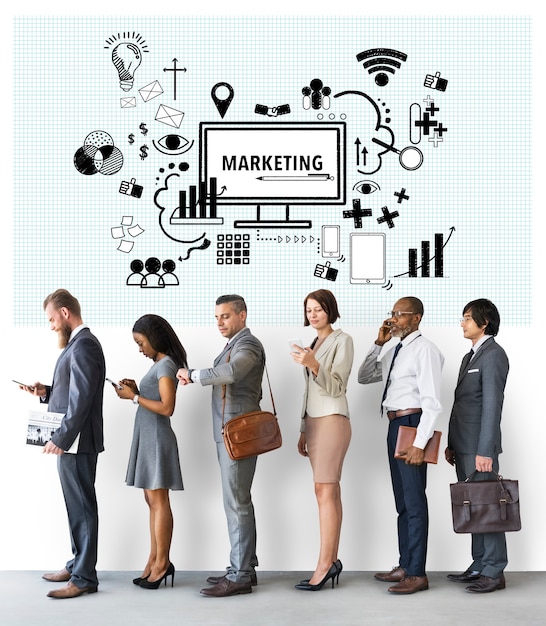 Free Photo marketing computer sign symbol concept