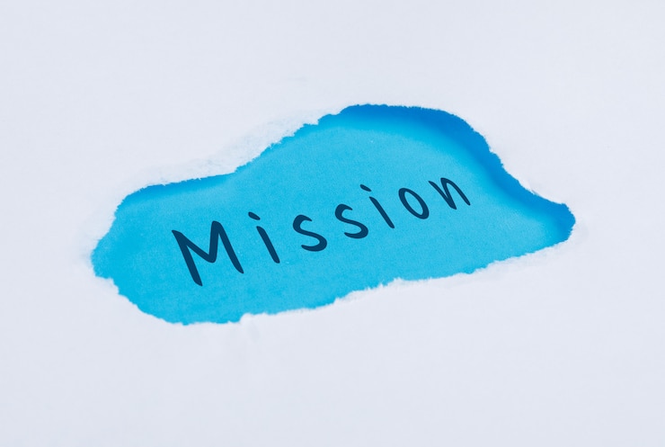Free Photo marketing concept with mission word flat lay.