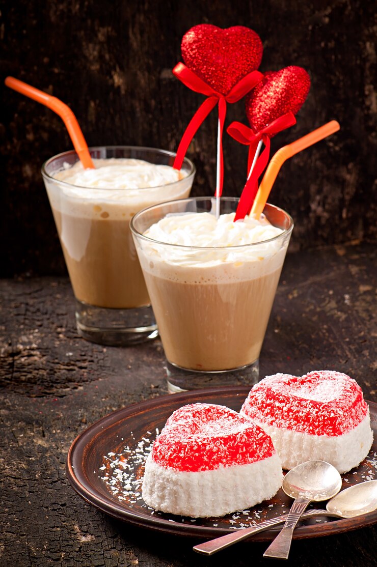 Free Photo marmalade in heart shape