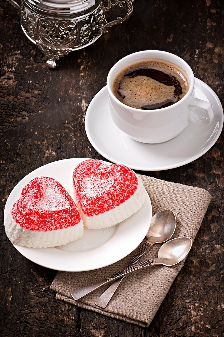 Free Photo marmalade in heart shape