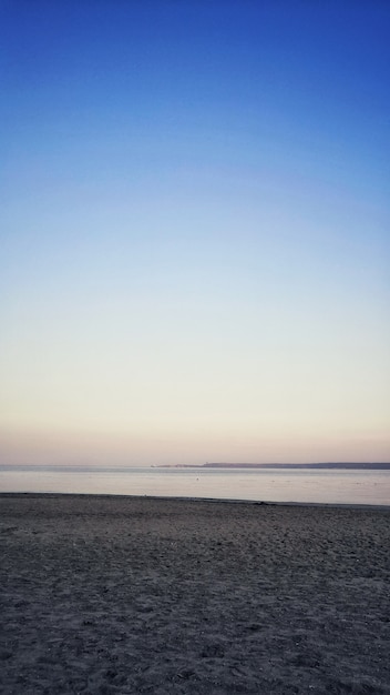 the marvelous calm ocean during the evening time