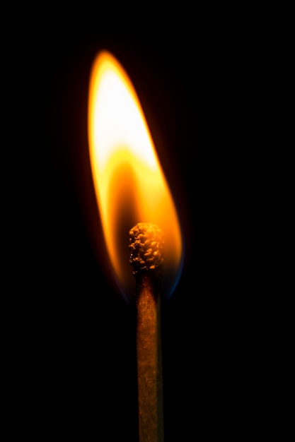 Спичка фона пламени, изображение с высоким разрешением