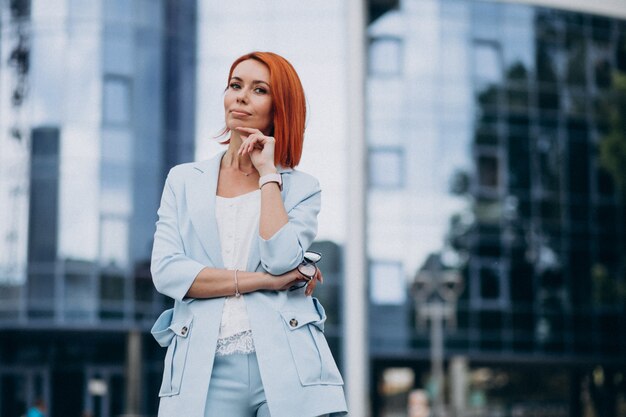 Mature business woman talking on the phone