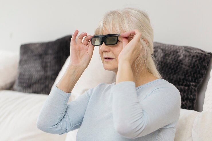無料Photo 熟している、女、3d、眼鏡、ソファ