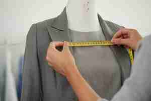 Free photo measuring suit