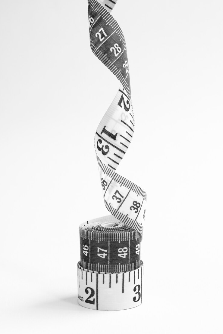 Free Photo measuring tape still life