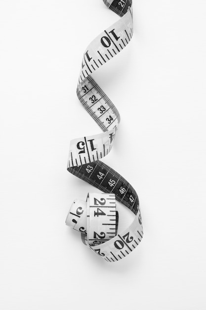 Free photo measuring tape still life