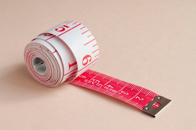 Measuring tape still life