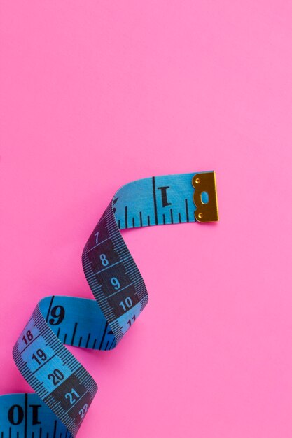 Free photo measuring tape still life