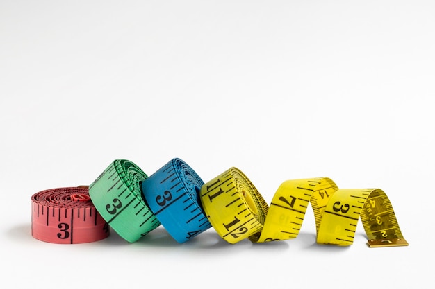 Measuring Tape Tailor White Background Stock Photo by