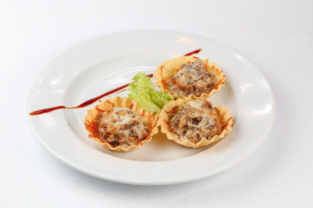 Meat balls with cheese