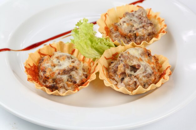 Meat balls with cheese