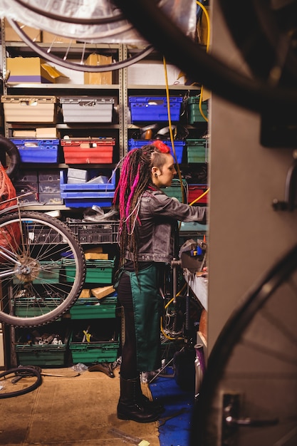 Mechanic working in workshop