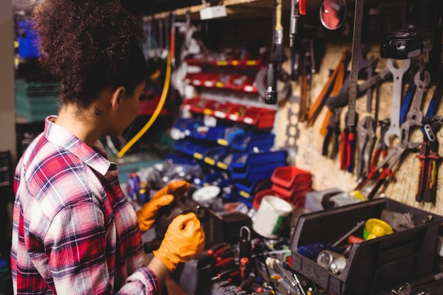 Mechanic working in workshop