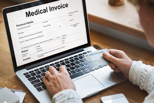 Medical Invoice Document Form Patient Concept