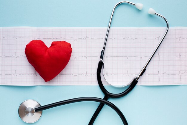 medical pulse analyses and stethoscope