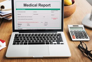 Free photo medical report record form history patient concept
