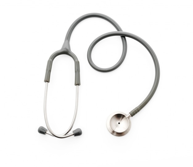 Free photo medical  stethoscope on white background .