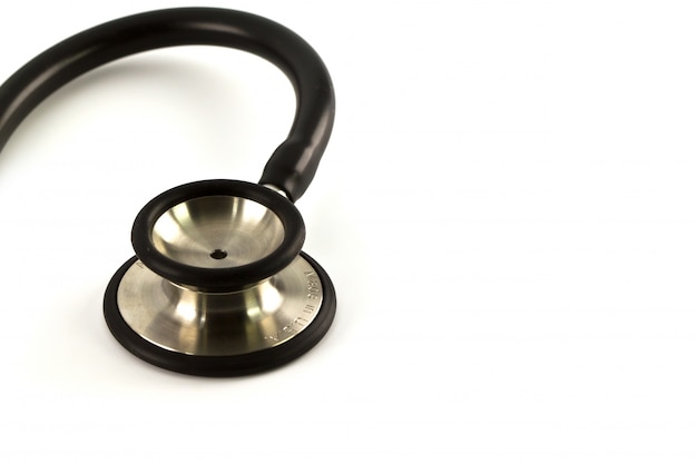 Free photo medical stethoscope on a white background.