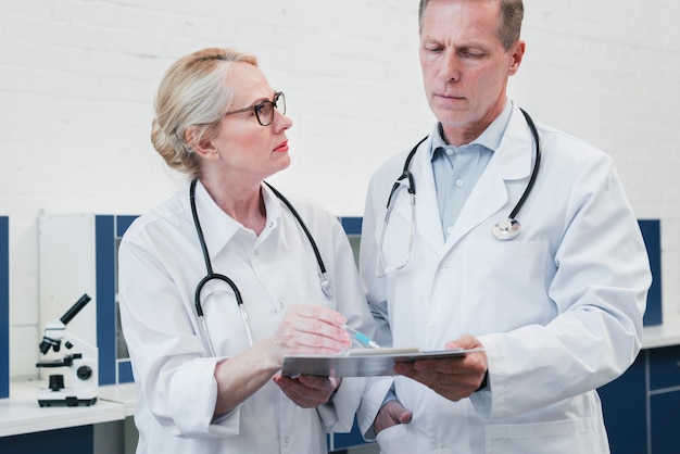 Medical team in a doctor's office