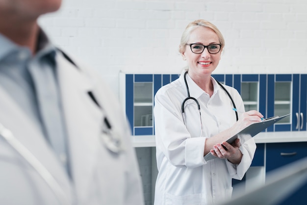 Medical team in a doctor's office