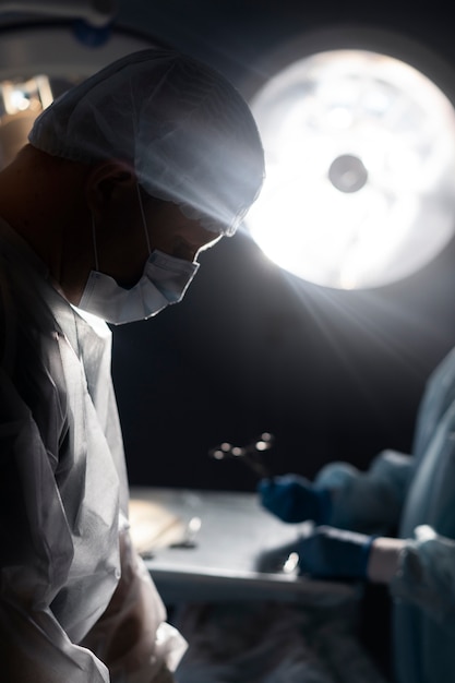 Free photo medical team on the operation room