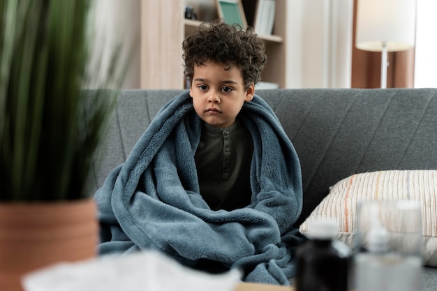 Medical teleconsultation for sick patient at home