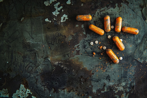medication  in dark environment