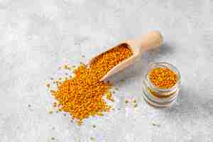 Free photo medicine food bee pollen.