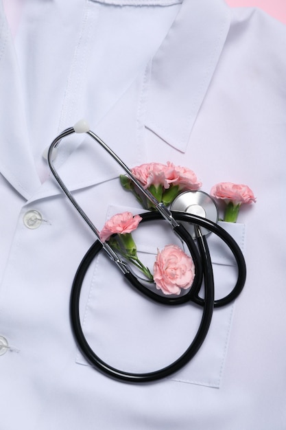 Free photo medicine uniform healthcare medical workers day concept