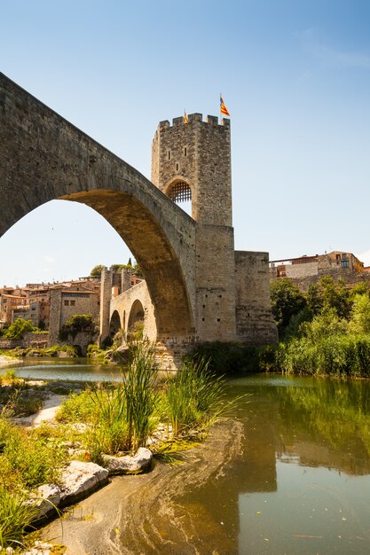 Medieval bridge wuth gate