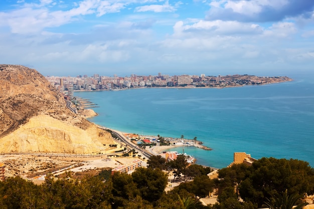 Бесплатное фото Средиземноморское побережье в аликанте