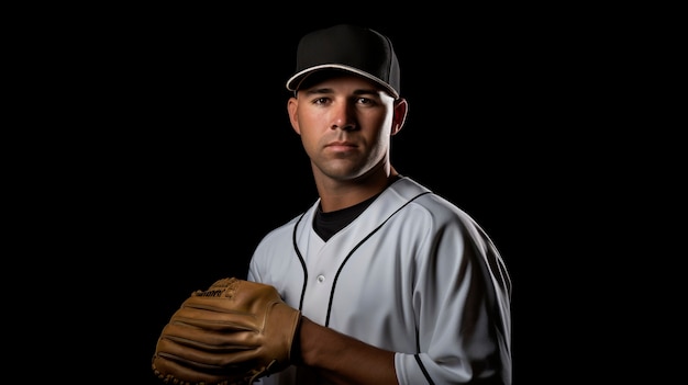 Free photo medium shot baseball player portrait