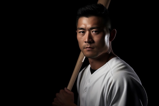 Free photo medium shot baseball player portrait