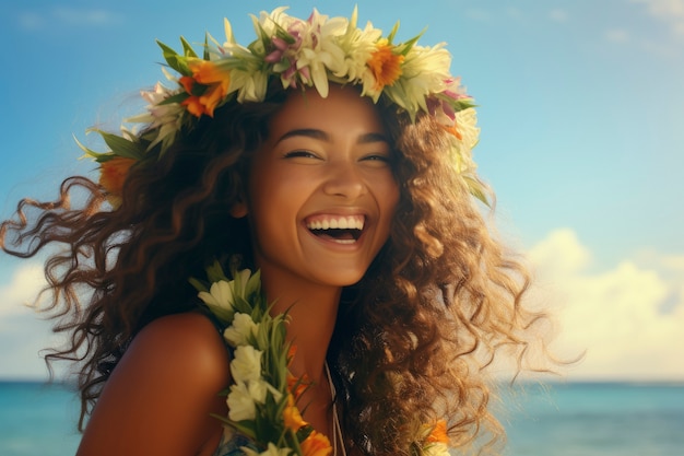 Medium shot beautiful woman in nature