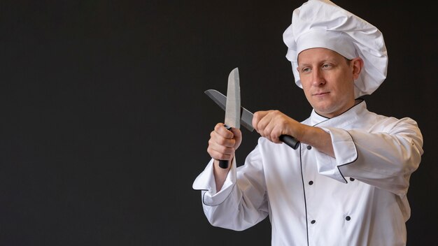 Заточка средних ножей для поваров