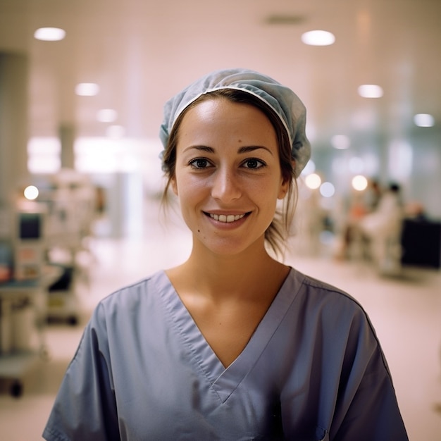 Medium shot female nurse at hospital