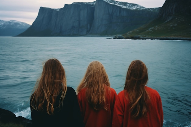 Free photo medium shot friends spending time outdoors