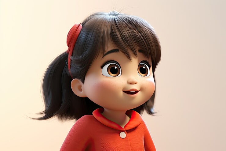 Free Photo medium shot little girl indoors