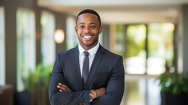 Medium shot man working as a real estate agent