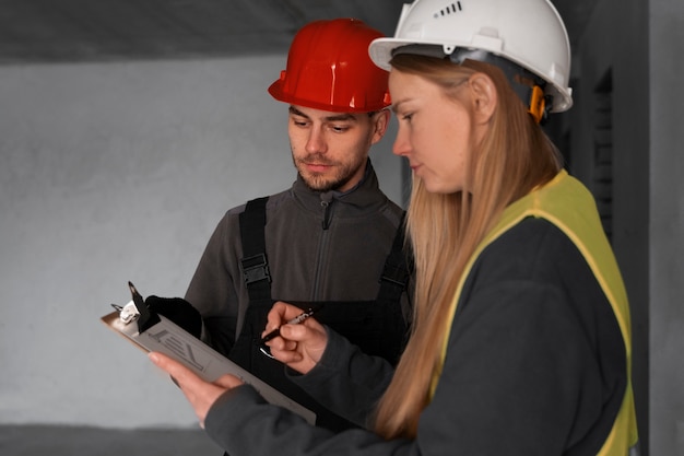 Foto gratuita persone di tiro medio che lavorano insieme