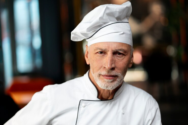 Free Photo medium shot professional chef posing
