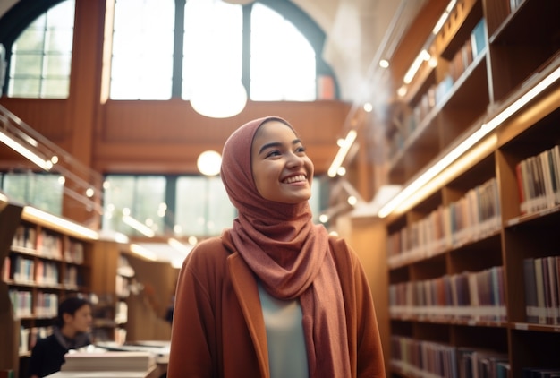 Free photo medium shot smiley islamic woman