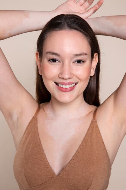 medium shot smiley woman portrait
